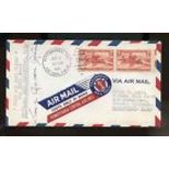 1941 US FFC First Flight Cover Signed by Post Master 1941 Pittsburgh Pa to Morgantown, WVa Back