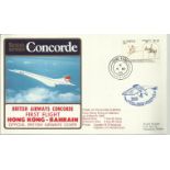 Concorde Hong Kong-Bahrain First Flight dated 4th March 1985 Good condition