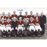 Manchester United 8x12 photo signed by Manchester United legend Jack Crompton, last survivor of