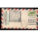 1946 US FFC First Flight Cover Signed by Post Master 1946 Muskogee OK Via Memphis Tenn AM-16. Good