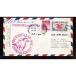 1946 US FFC First Flight Cover Signed by Post Master 1946 Lexington Ky to Atlanta, Ga Back Stamp.