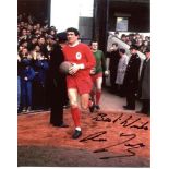 Liverpool 8x10 inch photo signed by Liverpool captain Ron Yeats