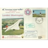 Concorde London-Washington Inaugural Transatlantic Flight dated 22nd May 1976 Guernsey. Good