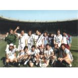 West Ham Multi-Signed photo. 16" x 12" high quality colour photograph signed by all the 1980 West