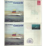 Concorde Paris-Caracas First Commercial Flight dated 12th February 1979 and Caracas-Paris dated 14th