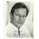 Michael York signed 10 x 8 b/w portrait photo. Good condition