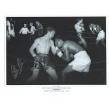 Colin Jones signed photo. 16" x 12" high quality black and white montage photograph signed by