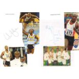 Athletics Autographs collection. Three albums crammed full of signed photos and pages. Hundreds and
