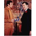 Lazenby/Ferzetti James Bond George Lazenby Gabriele Ferzetti authentic autograph signed photo, A