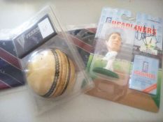 Cricket Memorabilia Collection. A charming little collection of sport memorabilia consisting of