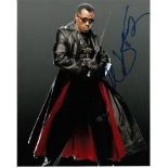 Wesley Snipes 8x10 photo of Wesley as Blade, signed by him at Tv Upfronts Week, NYC, May, 2015