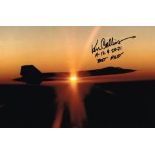 KEN COLLINS Blackbird SR-71 Pilot Hand Signed 12 x 8 photo. Good condition Est.£10 - £15