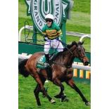 A P  McCOY Riding Grand National Winner ' Don't Push It ' Hand Signed 12 x 8 photo. Good condition