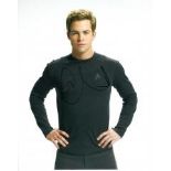 Chris Pine 8x10 photo of Chris from Star Trek, signed by him in NYC Good condition Est  £30 – 35