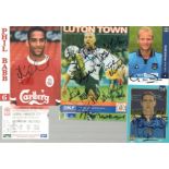 Football Teams Autographs Collection 2. Large folder of football autographs , letters, signature