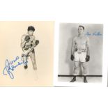 Boxing Autographed Photo collection 1. A folder of over 40 boxing autographs - a mixture of 10x8