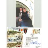 D-Day Autographs Collection. Folder containing five items, all signed by D-Day veterans. 6x4 colour
