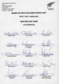 Cricket Album 30+ rare signed trading cards, FDCs & Team sheets. Over 110 autographs inc 1997 New