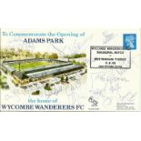 Wycombe Wanderers special stamp cover signed by 15 players in 1990.  Good condition Est £4-6
