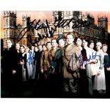 Downton Abbey 10x8 photo of Downton Abbey cast, signed by E McGovern, M Buring, J Fellows, j