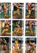 Cricket Signed Cards Collection 1. 1995-96 "There's No Limit" cards. Basic set of 110 cards, 48