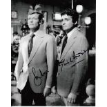 Moore/Hedison James Bond Roger Moore David Hedison genuine authentic signed autographs photo, A 10"