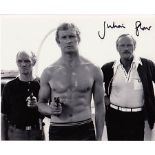 Glover Julian James Bond Julian Glover authentic signed autograph photo, 10" x 8" B&W photo of