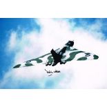 MARTIN WITHERS Falklands Vulcan Bomber Hand Signed  12 x 8 photo. Good condition Est.£8 - £12