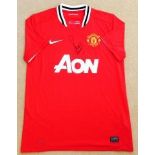 PAUL SCHOLES Hand Signed Manchester United Shirt. Good condition Est.£25 - £38