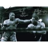 FRANK BRUNO TIM WITHERSPOON RARE Dual Signed 16 X 12 photo. Good condition Est.£20 - £30