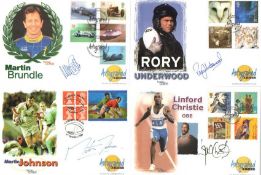 Autographed Editions signed Official FDCs. 25 Westminster First Day covers each set on descriptive