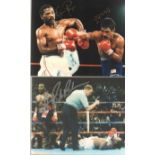 Boxing Autographed Photo collection 2. A folder of around 20 mainly 8x10 photos. Names include