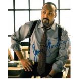 Jesse L Martin 8x10 photo of Jesse from The Flash, signed by him at TV Upfronts Week, NYC, May, 2015