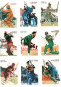 1996 Cricket World Cup album with 57 signed Futera trade cards inc. Mark Taylor, Graham Thorpe,