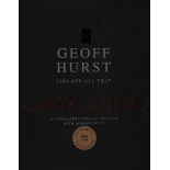 Geoff Hurst signed rare Hard Back Book Limited Edition 1966 and All that plus Signed print. 1100 of