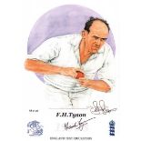 England Test Cricketers 1950s.  20 signed Limited Edition Prints in nice album, all signed by