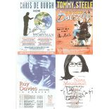 Theatre signed flyers 35+ nicely presented in an album includes single and multisigned. Autographs