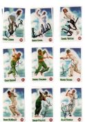 Rare Complete Set 36 Stand Up Cricket cards. 29 are signed inc Michael Slater, Jo Angel, Justin