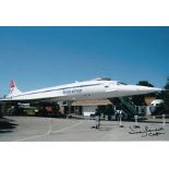 Jeremy Rendell pilot genuine signed authentic autograph Concorde, A 12 x 8 colour photo of Concorde