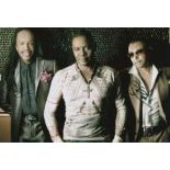 Motown 8x12 inch photo signed by Verdine White and Ralph Johnson of the legendary group Earth Wind