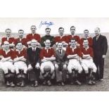 Manchester United-8x12 photo signed by Manchester United legend Jack Crompton, last survivor of