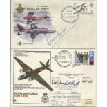 Douglas Bader DSO DFC signed 1968 RAF Cranwell cover with special postmark. Also has RAF Topcliffe