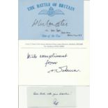 Battle of Britain collection.  Includes flown colour postcards of Spitfire and Hurricane. 4 covers