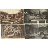 30 vintage postcard many Great War mainly black and white or sepia.  Most have various locations on