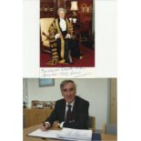 Political Collection 14 signed photos, letters signed by famous political figures inc Neil Kinnock,