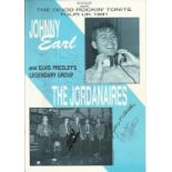 The Jordanaires 1991 programme from The Good Rockin Tonite Tour UK 1991 which has the autographs of