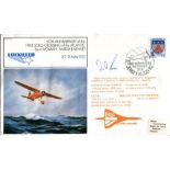Concorde Pilot-Aviation commemorative envelope flown from Kennedy Airport, New York to Heathrow,