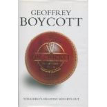 Geoffrey Boycott Hardback edition of Boycott on Cricket signed to title page by Geoffrey Boycott.