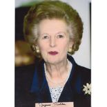 Prime Minister Margaret Thatcher signed autograph colour image, An 20cm x 30cm colour image of