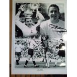 Dave Mackay-16x12 inch photo signed by Tottenham Hotspur legend Dave Mackay. Good Condition